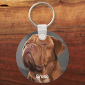 ペットフォパーソナライズされたトドッグラバーキープサキーチェーン キーホルダー (正面)