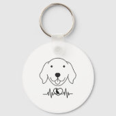 ペットフォパーソナライズされたトドッグラバーキープサキーチェーン キーホルダー (正面)