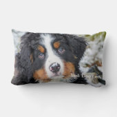 ペットフォパーソナライズされたトドッグ愛人記念記念キープサケ ランバークッション (裏面)