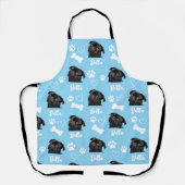 ペットフォパーソナライズされたトドッグ愛人Instagram エプロン (正面)