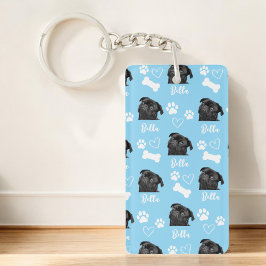 ペットフォパーソナライズされたトドッグ愛人Instagram キーホルダー