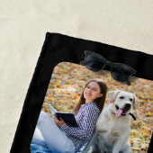 ペットフォパーソナライズされたトドッグ愛好家 ビーチタオル (インサイチュ)