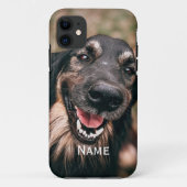 ペットフォパーソナライズされたトドッグ猫名iPhoneケース Case-Mate iPhoneケース (裏面)