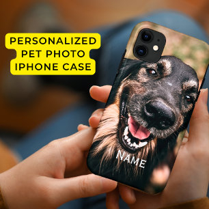 ペットフォパーソナライズされたトドッグ猫名iPhoneケース iPhone 11 ケース