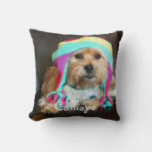 ペットフォパーソナライズされたトピロー クッション (正面)