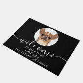 ペットフォパーソナライズされたトファミリー名 ドアマット (アングル)