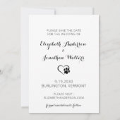 ペットフォモダント婚約ドッグ結婚のD救の写真 セーブザデート (裏面)