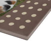 ペットフォーエバーブラウンとクリームフォトグラス カッティングボード (角)