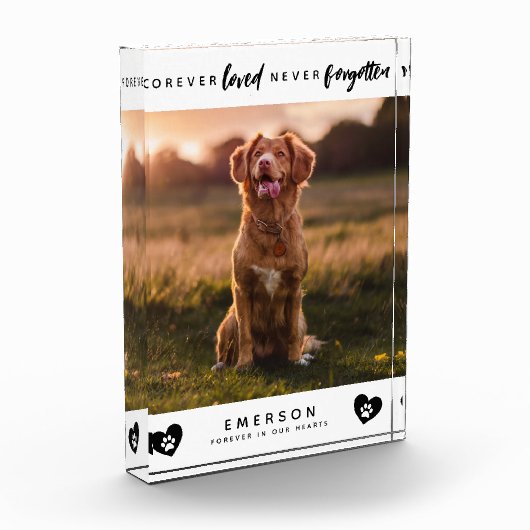 ペットフォーエバー愛され忘れないフォトブロック フォトブロック (左)