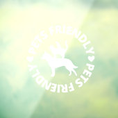 ペットフレンドリーの看板、犬のフレンドリー店頭看板 ウィンドウサイン (シート3)