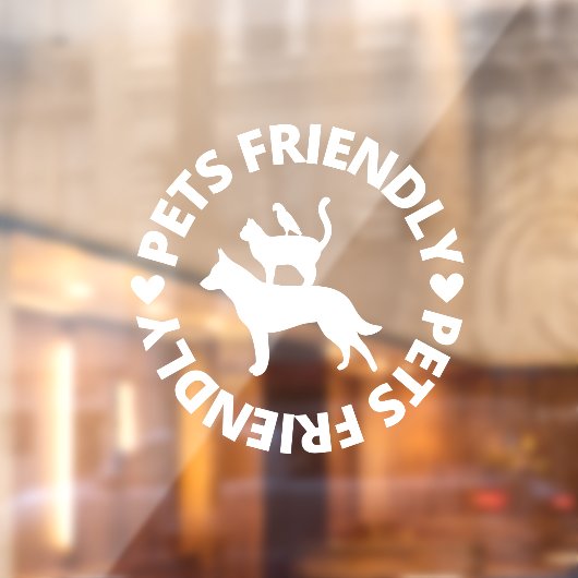 ペットフレンドリーの看板、犬のフレンドリー店頭看板 ウィンドウサイン (シート2)