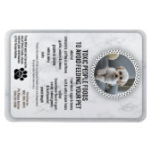 ペットフードの安全性を避けるために危険な人々の食品 マグネット (横)