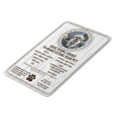 ペットフードの安全性を避けるために危険な人々の食品 マグネット (左側)