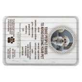 ペットフードの安全性を避けるために危険な人々の食品 マグネット (横)