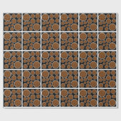 ペットフードの柄 ラッピングペーパー (フラット)