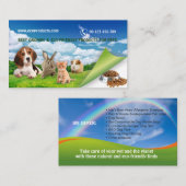 ペットフード及び供給のオーガニックなプロダクトのディストリビューター 名刺 (正面/裏面)