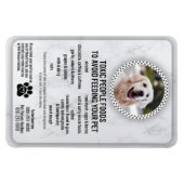 ペットフード安全性犬用有害食品 マグネット (横)