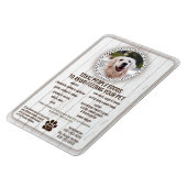 ペットフード安全性犬用有害食品 マグネット (左側)