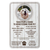 ペットフード安全性犬用有害食品 マグネット (縦)