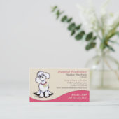 ペットブティックギフトショッププードルピンク 名刺 (スタンド正面)
