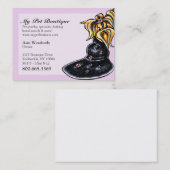 ペットブティックファンシーヨークシャーテリアドッグ 名刺 (正面/裏面)