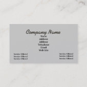 ペットプロダクト及びサービス業カード 名刺 (裏面)