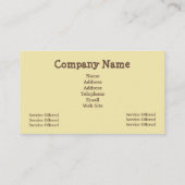 ペットプロダクト及びサービス業カード 名刺 (裏面)