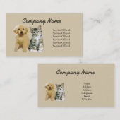 ペットプロダクト及びサービス業カード 名刺 (正面/裏面)