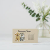 ペットプロダクト及びサービス業カード 名刺 (スタンド正面)