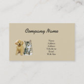 ペットプロダクト及びサービス業カード 名刺 (裏面)