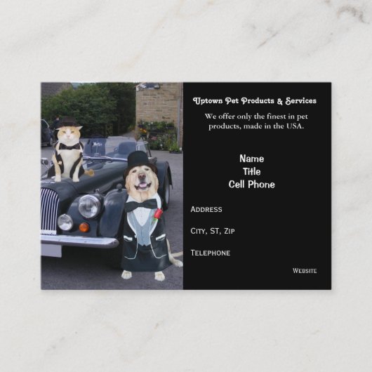 ペットプロダクト及びサービス 名刺 (正面)