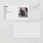 ペットプロフィールカードを採用して下さい 名刺 (正面/裏面)