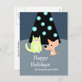 ペットプロフェッショナルホリデーカード シーズンポストカード (正面/裏面)