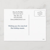 ペットプロフェッショナルホリデーカード シーズンポストカード (裏面)