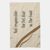 ペットヘアに対する責任がない キッチンタオル (縦)