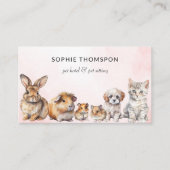 ペットホテル&ペットシッター 名刺 (正面)