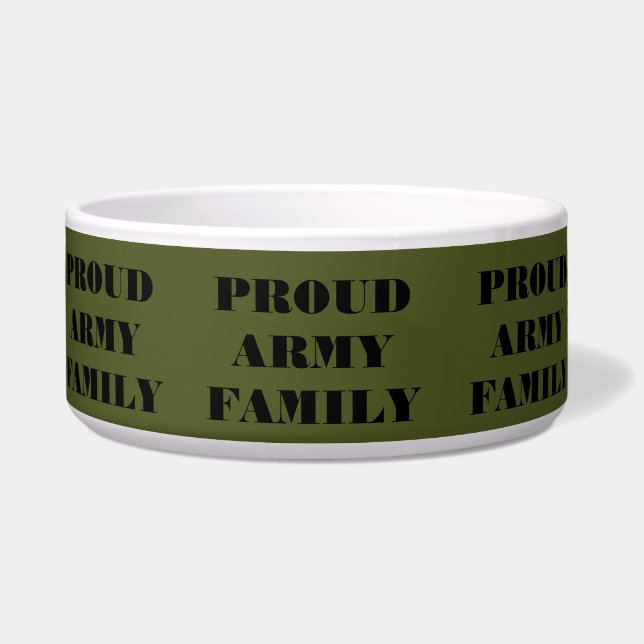 ペットボウル誇りを持った軍家族 ボウル (正面)