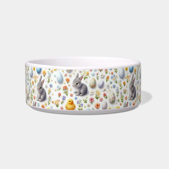 ペットボウル - 陶器の犬・猫用オリジナルボウル (正面)