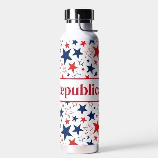 ペットボトル愛国的なスター共和党員 ウォーターボトル (左面)