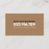 ペットボーディング 名刺 (裏面)