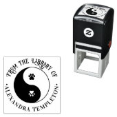 ペットポーズドッグ猫陰陽図書書名 セルフインキングスタンプ (インサイチュ)