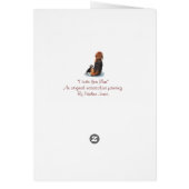 ペットポートレートかわいい子犬のビーグルかわいいムームドッグ (裏面)