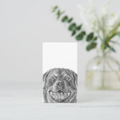 ペットポートレートアートQRコード 名刺 (スタンド正面)