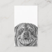 ペットポートレートアートQRコード 名刺 (正面)