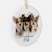 ペットポートレートオーナメントクリスマスオーナメント2022 セラミックオーナメント (右)