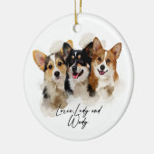 ペットポートレートオーナメントクリスマスオーナメント2022 セラミックオーナメント (左)