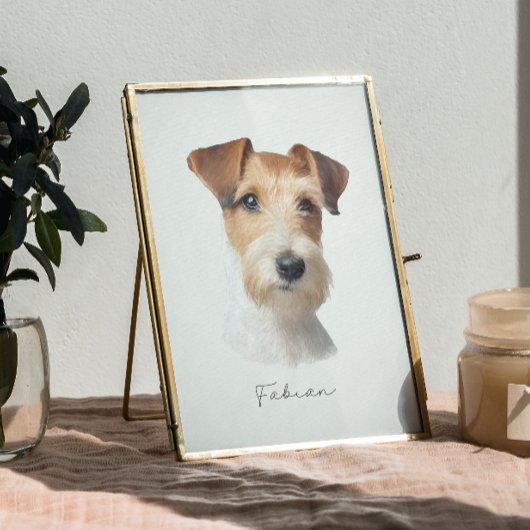 ペットポートレートカスタムドッグウォールアートメモリアル ポスター