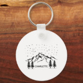 ペットポートレートキーチェパーソナライズされたーン、ペット犬 キーホルダー (正面)