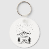 ペットポートレートキーチェパーソナライズされたーン、ペット犬 キーホルダー (正面)