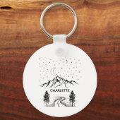 ペットポートレートキーチェパーソナライズされたーン、ペット犬 キーホルダー (正面)